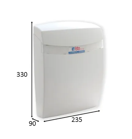 BUZON CORAL ABS BLANCO 330 x 235 x 90